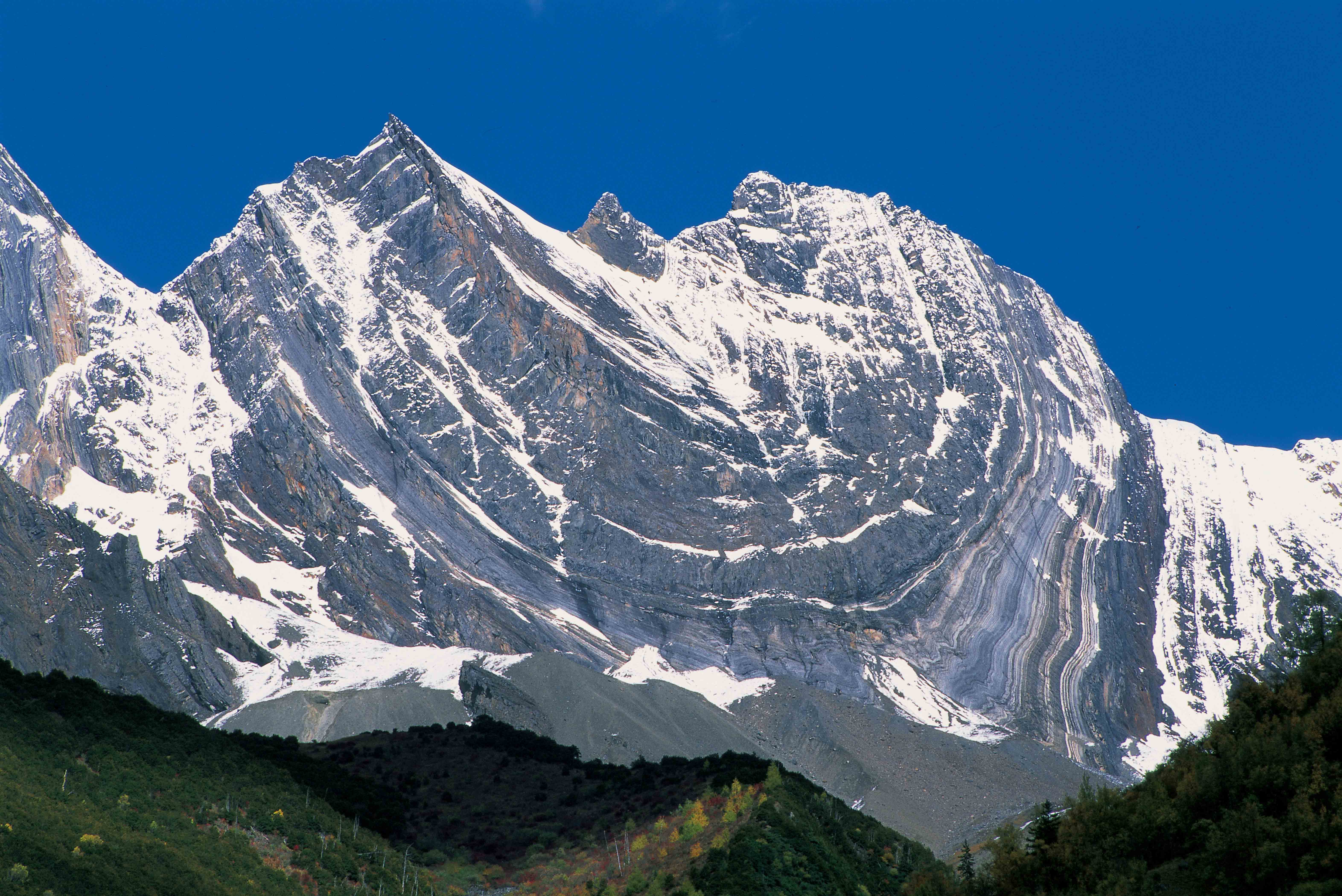 四姑娘山+双桥沟+长坪沟+海子沟+四日游,图片,五色山