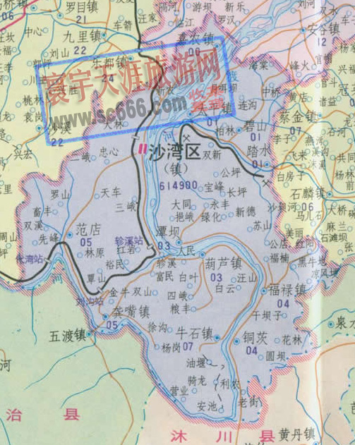 乐山市沙湾区地图