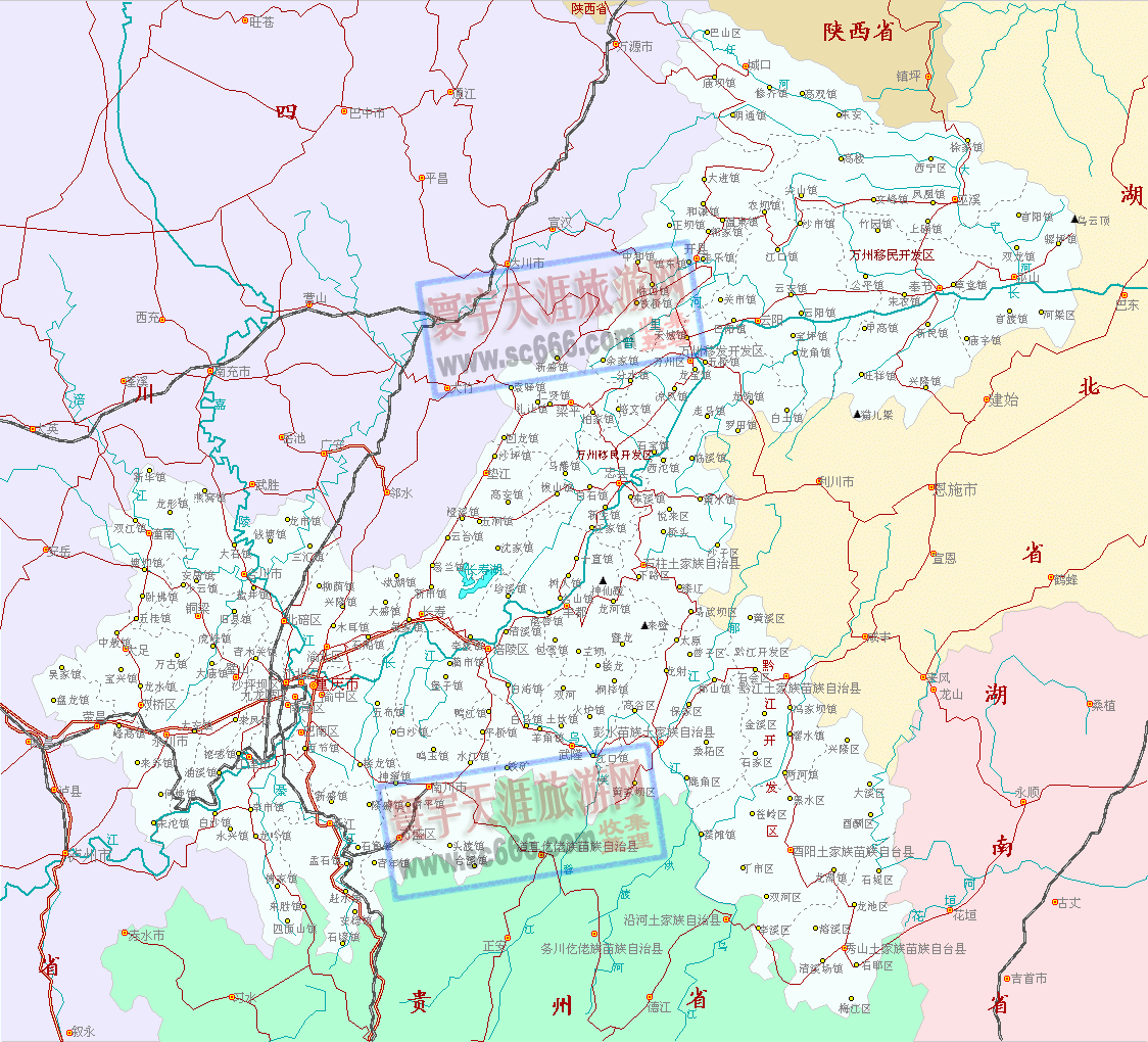 重庆市交通地图1