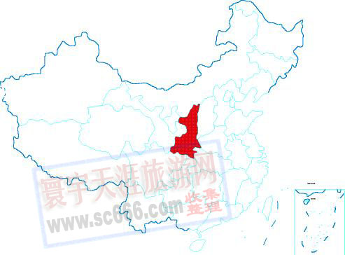 陕西省在中国的位置