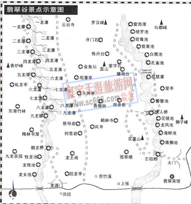 翡翠谷导游图