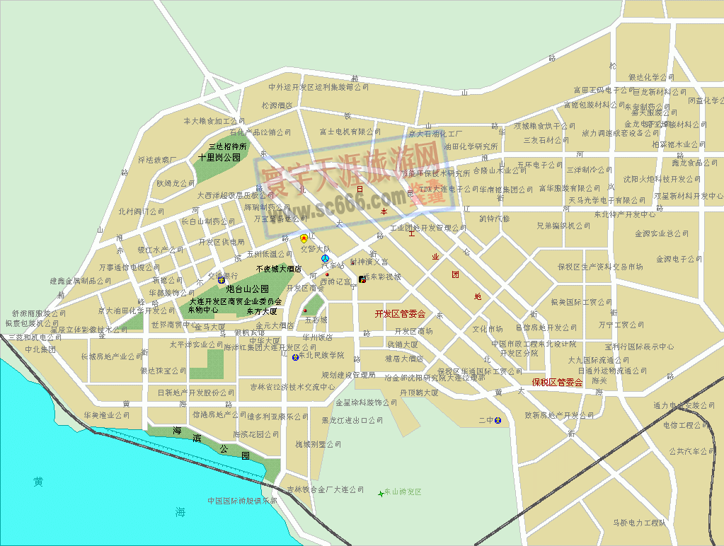 大连市城区地图