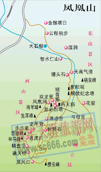 凤凰山导游图1