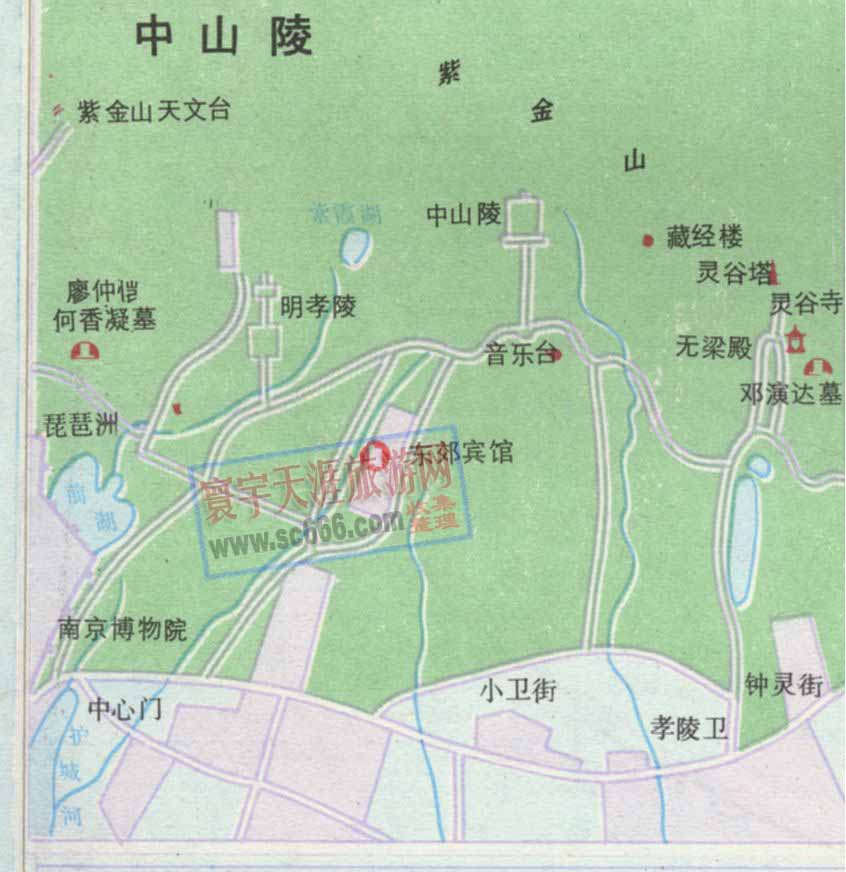 中山陵导游图