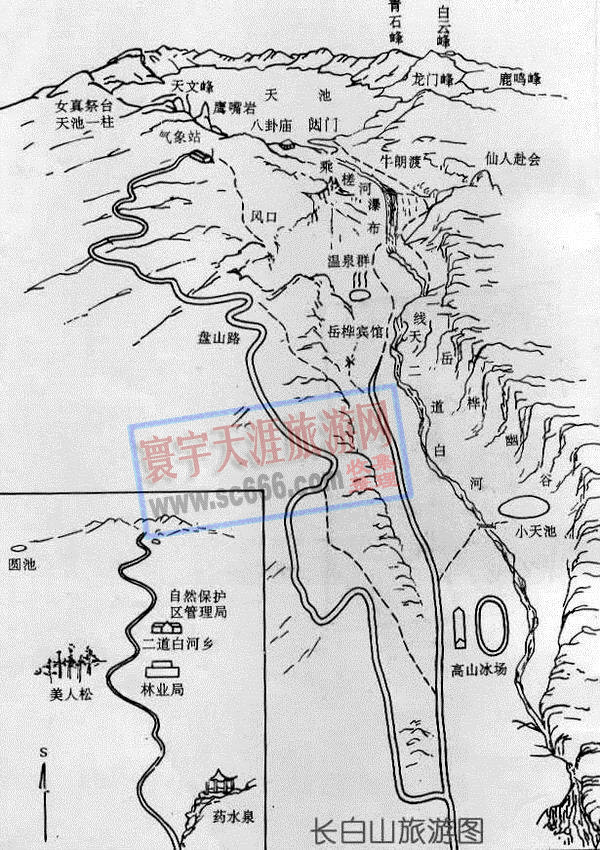 长白山天池导游图2