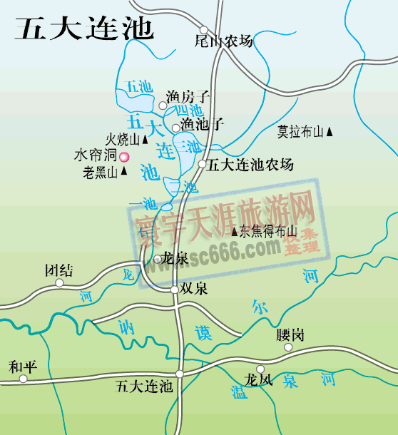 五大连池导游图