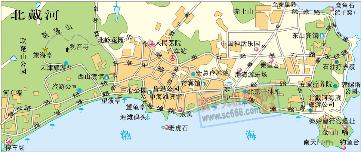 北戴河景区导游图2