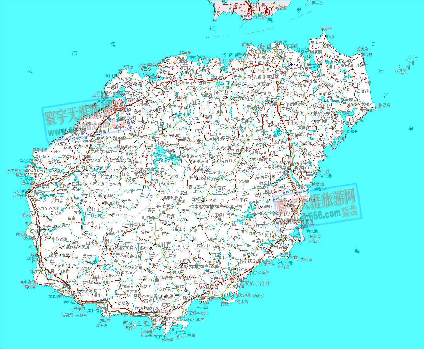 海南省地图1