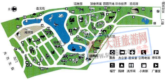 广州动物园导游图